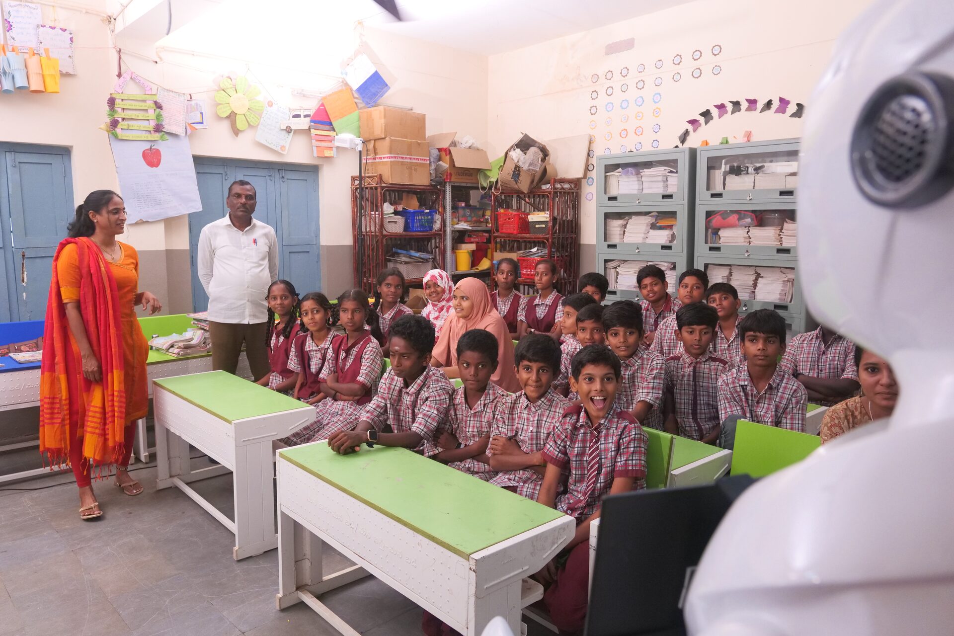 Students engaging in confident self-learning